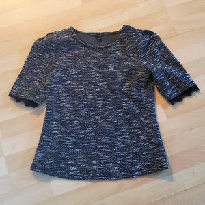 Ann Taylor Sequin and Bead Blouse